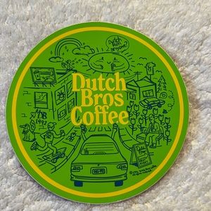 Green Abstract Dutch Bros 'Life' sticker